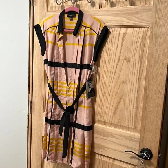 Jason Wu for Target NWT Sleeveless Collared Pleated Shift Mini Dress Sz M - Picture 6 of 8